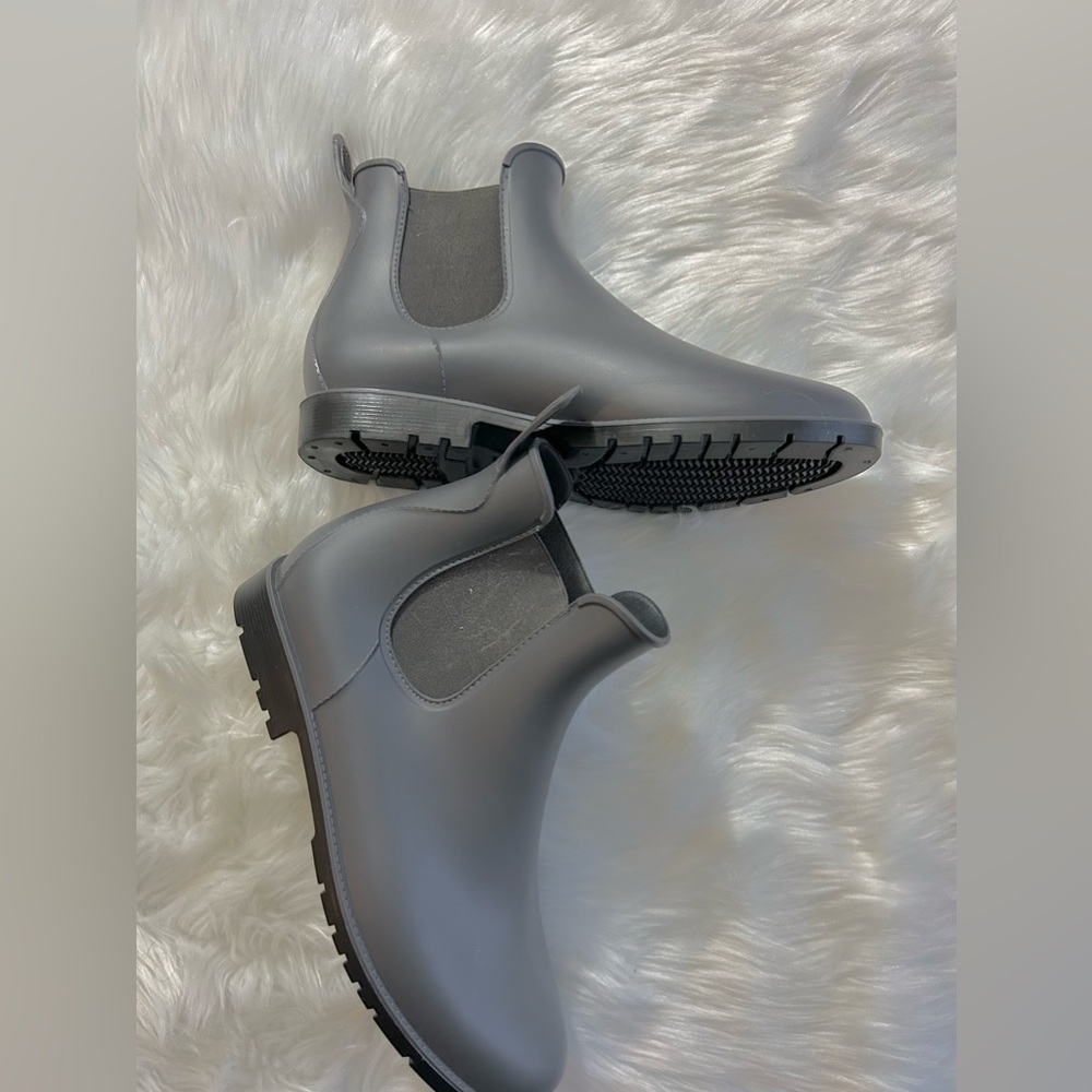 💃🏾 🌂 Sz 11 Asgard Women's Dove Grey Tinsley Pull On Rain Boots - Picture 3 of 10